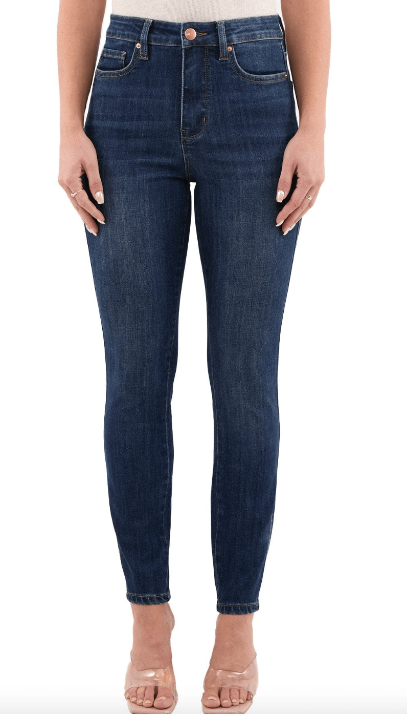 RFM High Waist Dark Wash Skinny Jeans - Whiskey Skies - YMI JEANS
