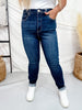 RFM High Waist Dark Wash Skinny Jeans - Whiskey Skies - YMI JEANS