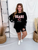 Rhinestone Embellished Licensed Chicago Bears Sweatshirt - Whiskey Skies - GAMEDAY COUTURE