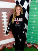 Rhinestone Embellished Licensed Chicago Bears Sweatshirt - Whiskey Skies - GAMEDAY COUTURE