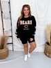 Rhinestone Embellished Licensed Chicago Bears Sweatshirt - Whiskey Skies - GAMEDAY COUTURE