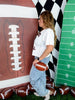 Rhinestone Football Clutch Purse W/ Chain - Whiskey Skies - GIRLY