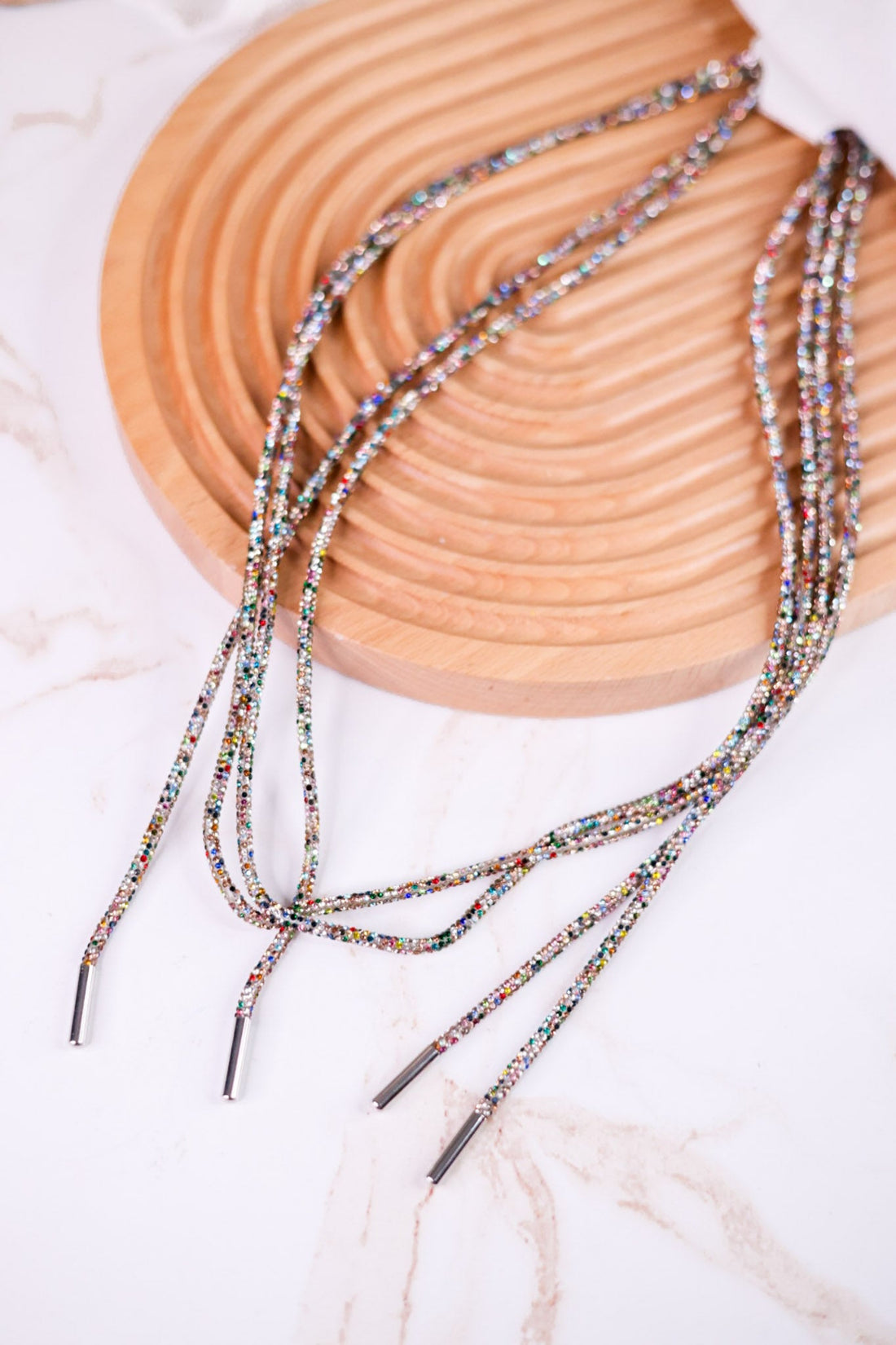 Rhinestone Shoe Laces (10 Colors) - Whiskey Skies - QUEENS DESIGNS