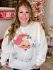 Rhinestone Vintage Santa Sweater - Whiskey Skies - SUGAR STITCH