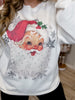 Rhinestone Vintage Santa Sweater - Whiskey Skies - SUGAR STITCH