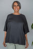 Ribbed Jersey Tunic Top (2 Colors) - Whiskey Skies - BLUMIN