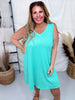 Ribbed V - Neckline Tanks Top Dress (8 Colors) - Whiskey Skies - ANDREE BY UNIT