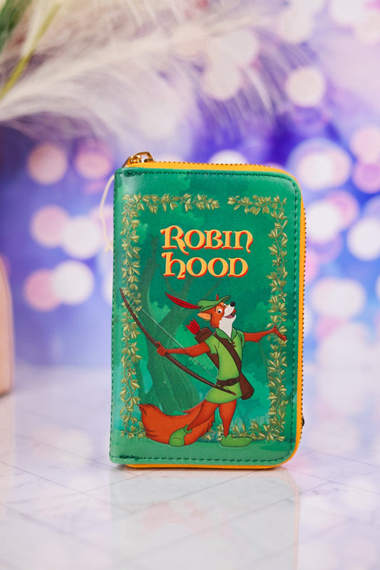 Robin Hood Book Zip Around Wallet - Whiskey Skies - LOUNGEFLY