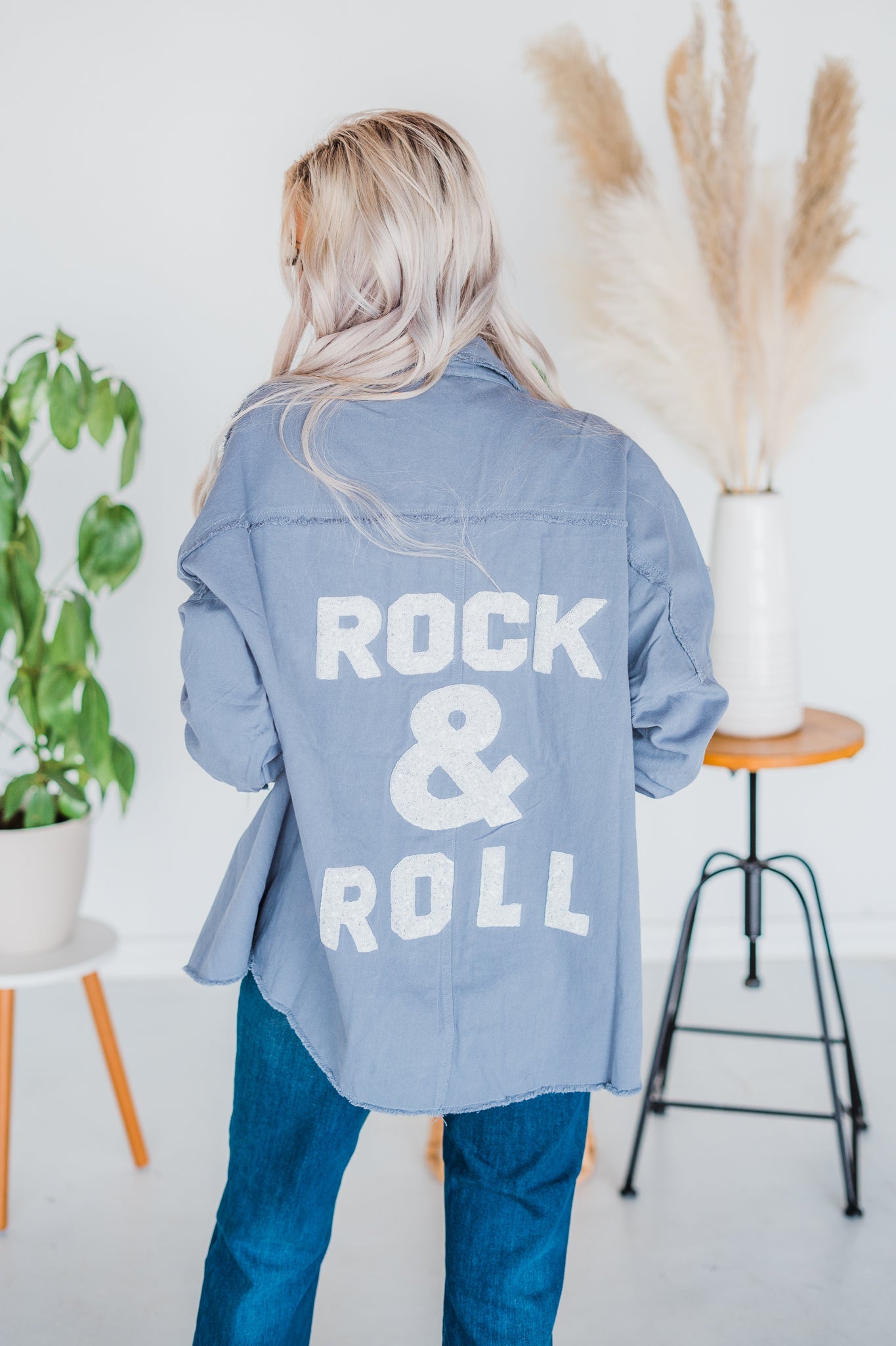 Rock And Roll Sequin Jacket - Whiskey Skies - JNNA