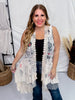 Rock n Roll Lace High Low Vest - Whiskey Skies - ORIGAMI APPAREL