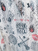 Rock n Roll Lace High Low Vest - Whiskey Skies - ORIGAMI APPAREL