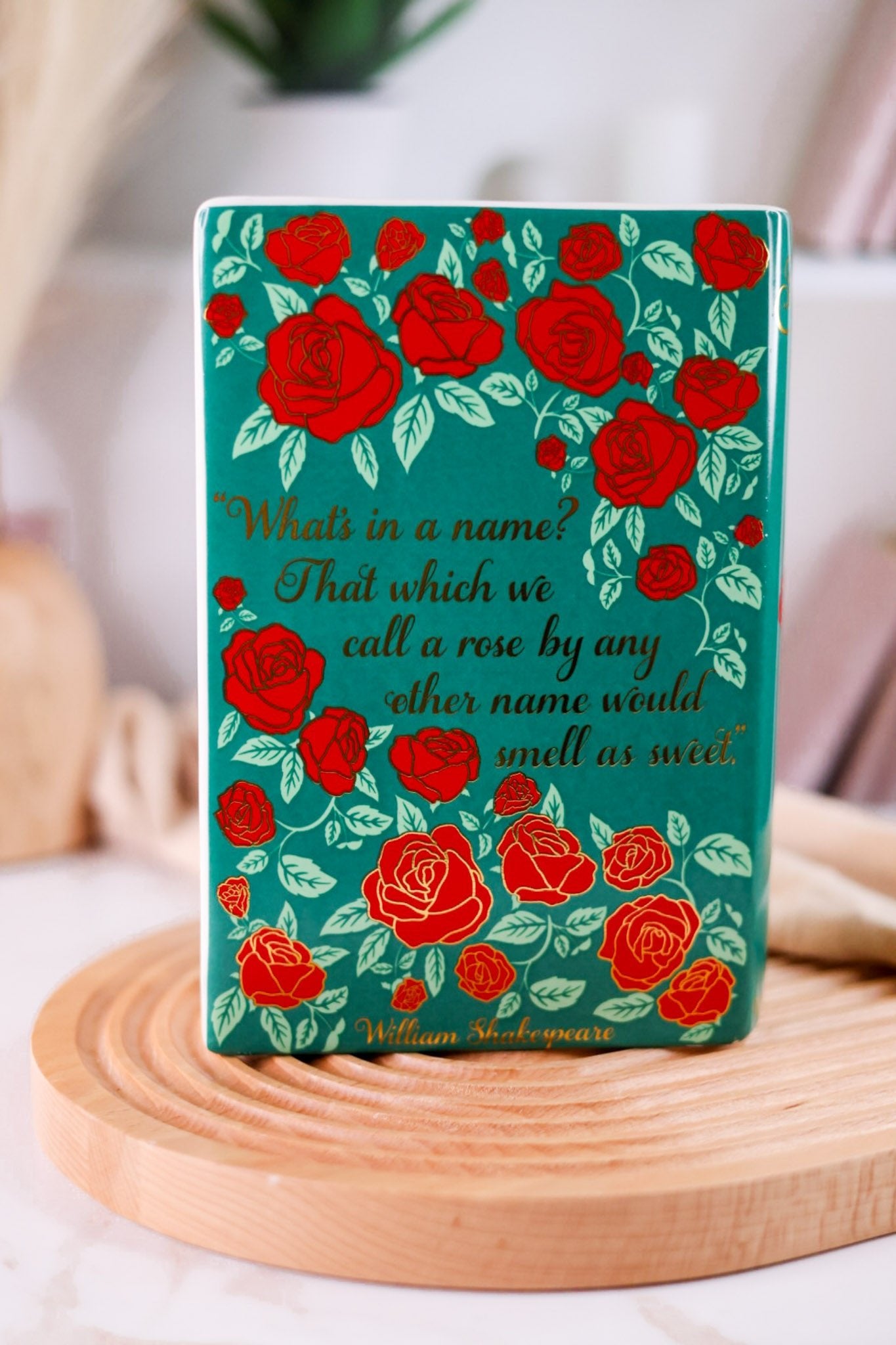 Romeo & Juliet Ceramic Book Vase - Whiskey Skies - STEEL MILL & CO.