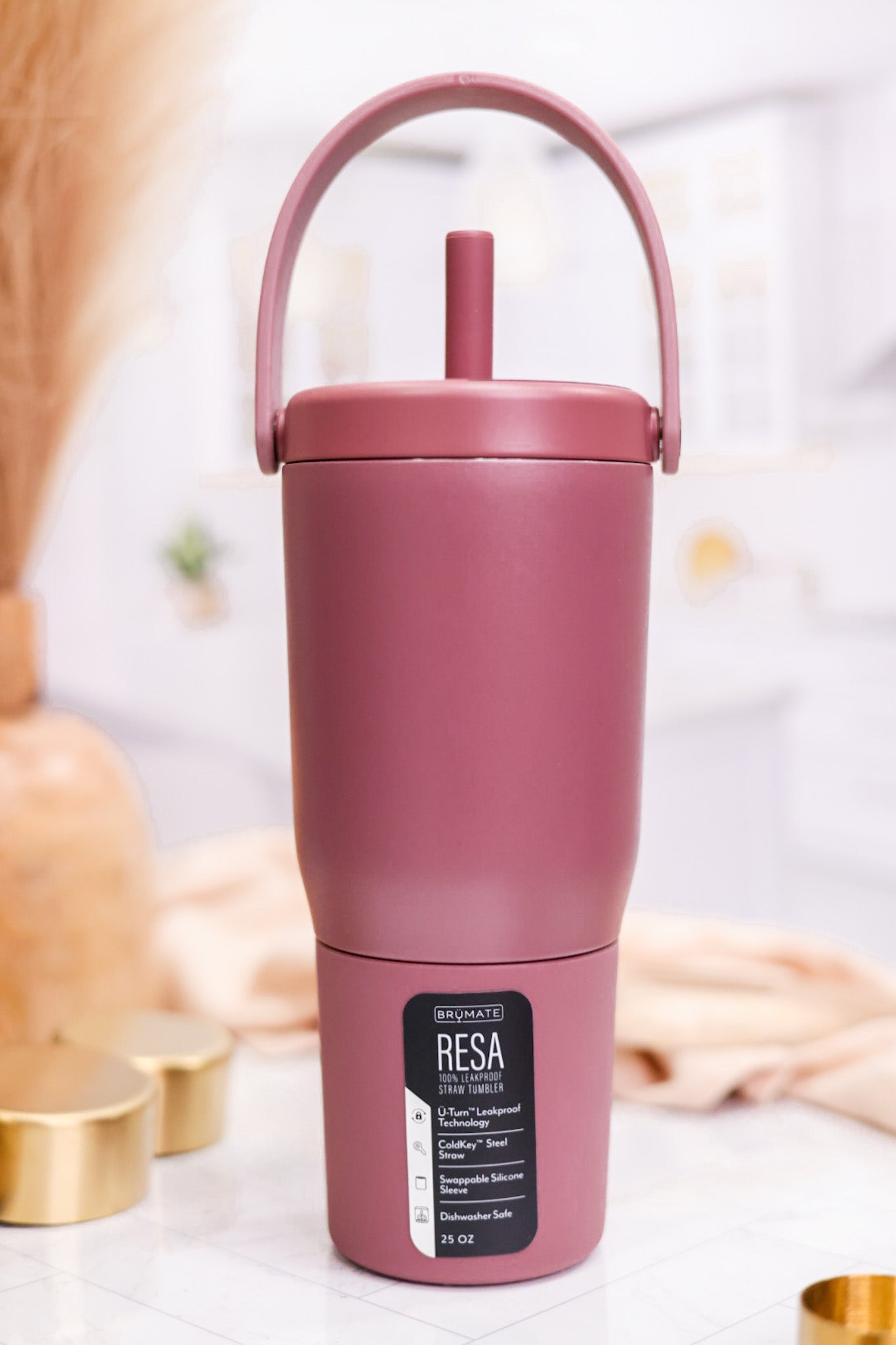 Rose Taupe 25oz Resa Tumbler - Whiskey Skies