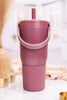 Rose Taupe 25oz Resa Tumbler - Whiskey Skies - BRUMATE