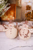 Round Glittery Snowman Ornament (2 Styles) - Whiskey Skies - RAZ IMPORTS