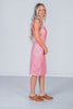 Rowdy Rosa Pink Dress with Thigh Slit - Whiskey Skies - 2 FLY CO.