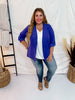 Royal Blue Boyfriend Blazer - Whiskey Skies - ANDREE BY UNIT