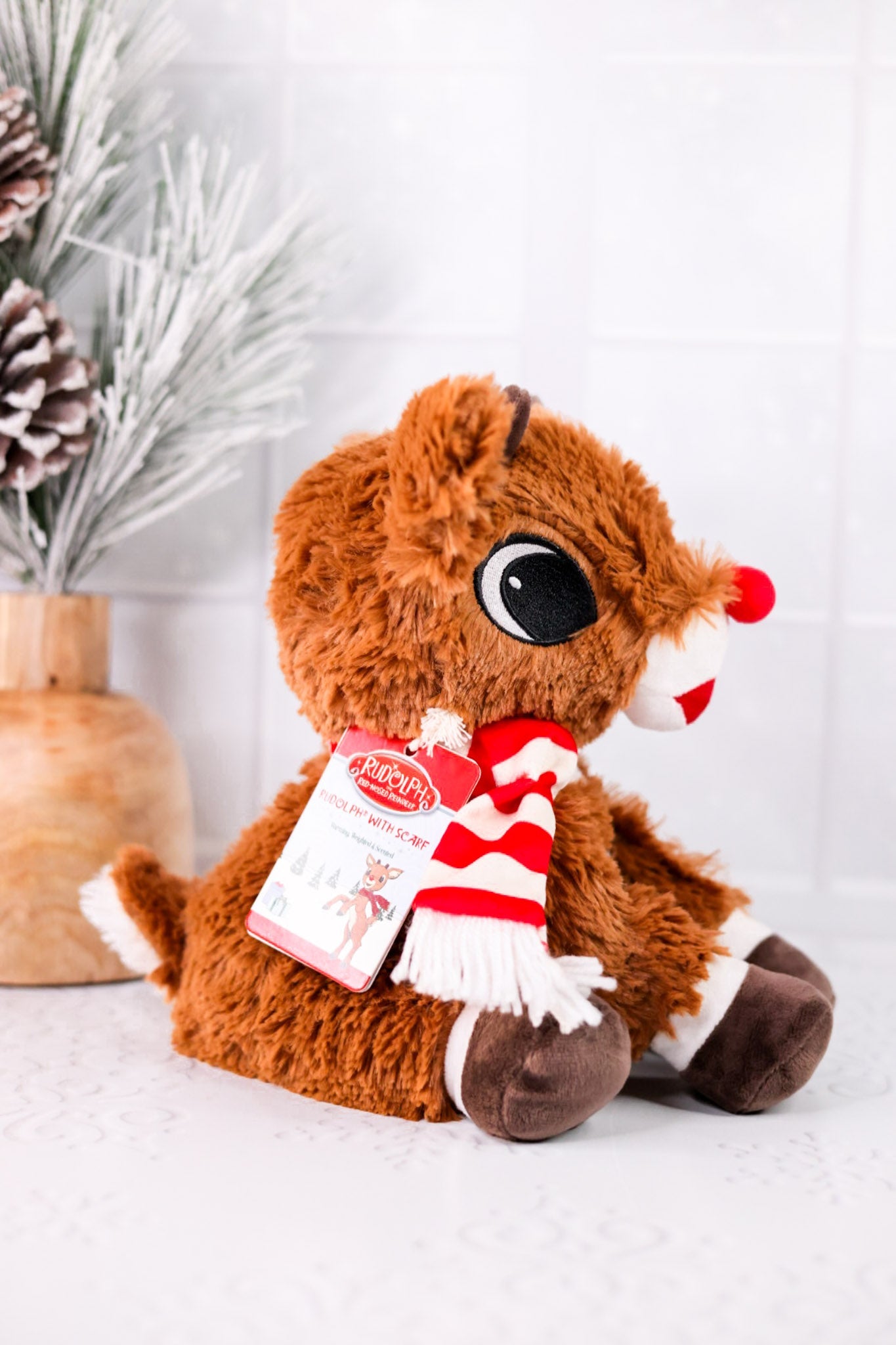 Rudolph With Scarf Warmie - Whiskey Skies - WARMIES