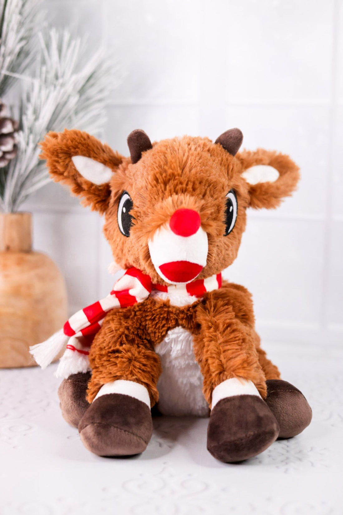 Rudolph With Scarf Warmie - Whiskey Skies - WARMIES