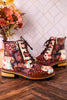 Rugup Brown Leather Studded Mixed Pattern Boots - Whiskey Skies - SPRING FOOTWEAR