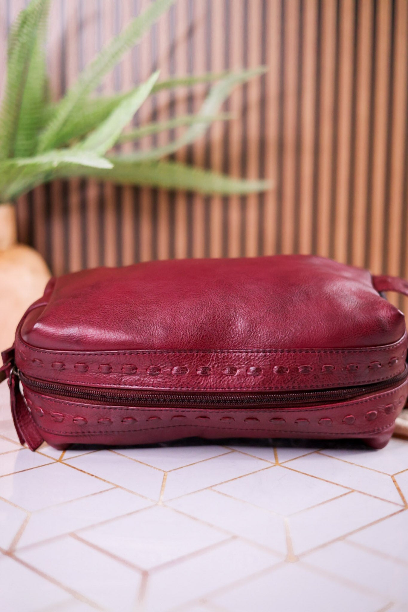 Russet Red Roff Trail Toiletries Bag - Whiskey Skies - MYRA BAGS