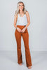 Rust Magic High Waist Kick Flares - Whiskey Skies - DEAR SCARLETT