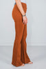 Rust Magic High Waist Kick Flares - Whiskey Skies - DEAR SCARLETT