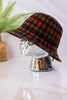 Rust Plaid Checkered Bucket Hat - Whiskey Skies - SAN DIEGO HAT COMPANY