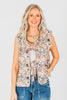 Rustic Links Vest with Bow Tie Closures - Whiskey Skies - 2 FLY CO.