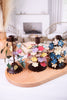 Rustic Multicolored Painted Metal Floral Candleholders (3 Styles) - Whiskey Skies - 180 DEGREES