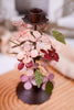 Rustic Painted Metal Pink Floral Candleholders (3 Styles) - Whiskey Skies - 180 DEGREES
