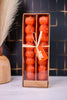 Rustic Pumpkin Stack Taper Candles (Set Of 2) - Whiskey Skies - TAG