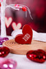 Rustic Red & Pink Wooden Conversation Heart Blocks (6 Styles) - Whiskey Skies - WT COLLECTION