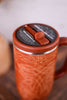 Saddle Stitch Cognac 30oz Mega Mug - Whiskey Skies - SWIG LIFE