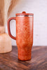 Saddle Stitch Cognac 30oz Mega Mug - Whiskey Skies - SWIG LIFE