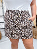 Safari Chic Leopard Print Skort - Whiskey Skies - JESS LEA