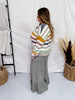 Sage Acid Wash Tired Palazzo Pants - Whiskey Skies - ODDI