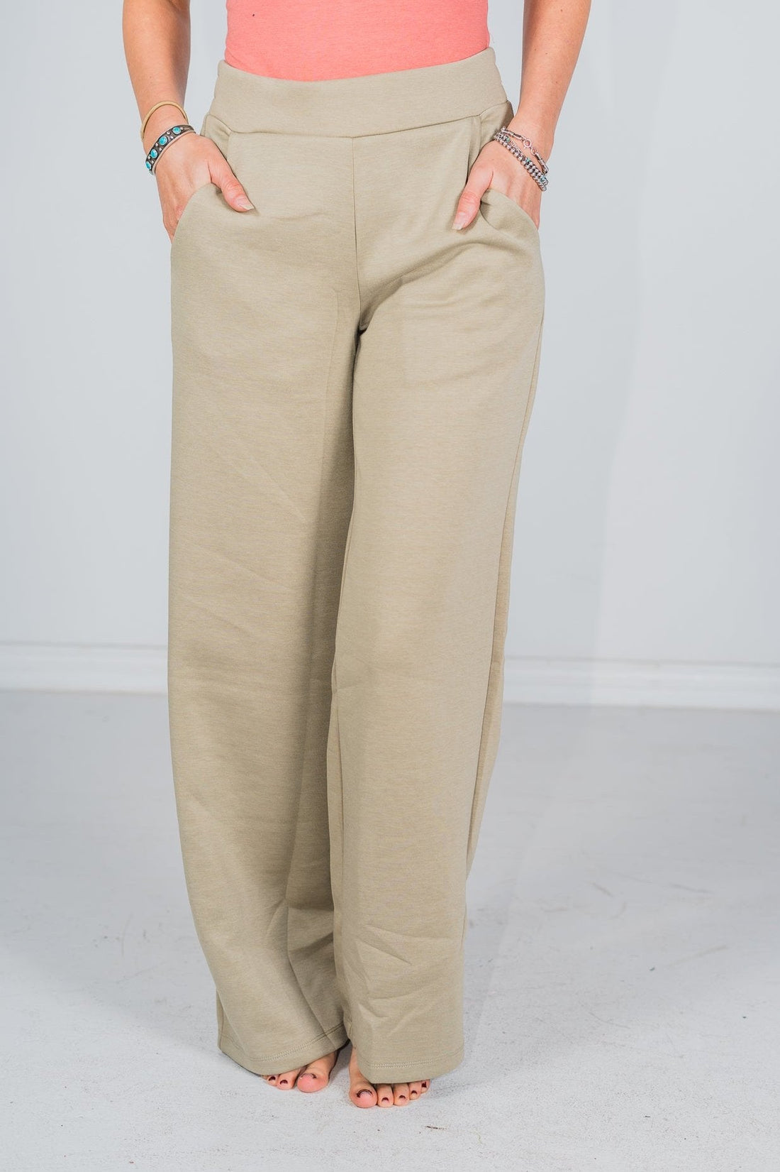 Sage Elastic Waist Modal Pants - Whiskey Skies - DEAR SCARLETT