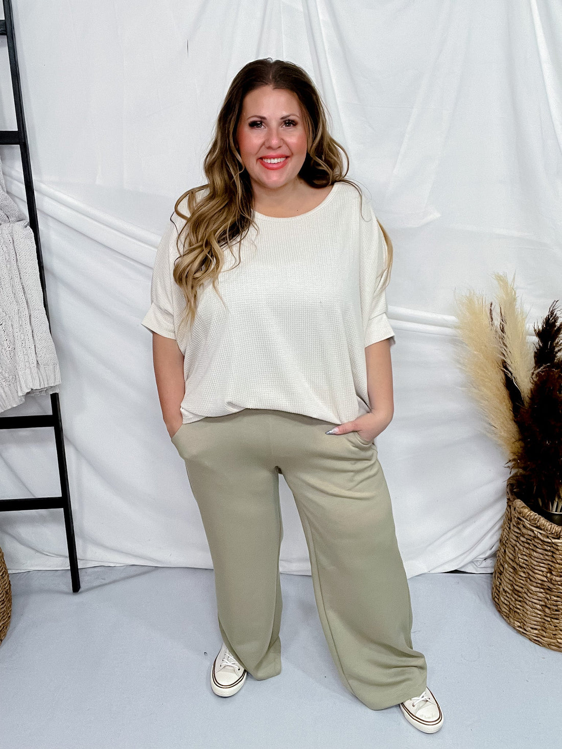 Sage Elastic Waist Modal Pants - Whiskey Skies - DEAR SCARLETT