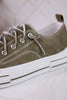 Sage Faux Leather Aman Sneakers With Floral Tooling - Whiskey Skies - VERY G