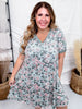 Sage Floral Loungewear Night Dress - Whiskey Skies - SHIRLEY & STONE