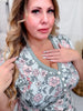 Sage Floral Short Sleeve Top & Joggers Loungewear Set - Whiskey Skies - SHIRLEY & STONE