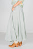 Sage Maxi Skirt W/ Side Pockets - Whiskey Skies - WHITE BIRCH