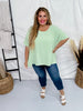 Sage Poncho Like Dolman Sleeve Top - Whiskey Skies - ANDREE BY UNIT