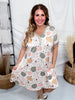 Sage Pumpkins & Daisies Print Loungewear Night Dress - Whiskey Skies - SHIRLEY & STONE
