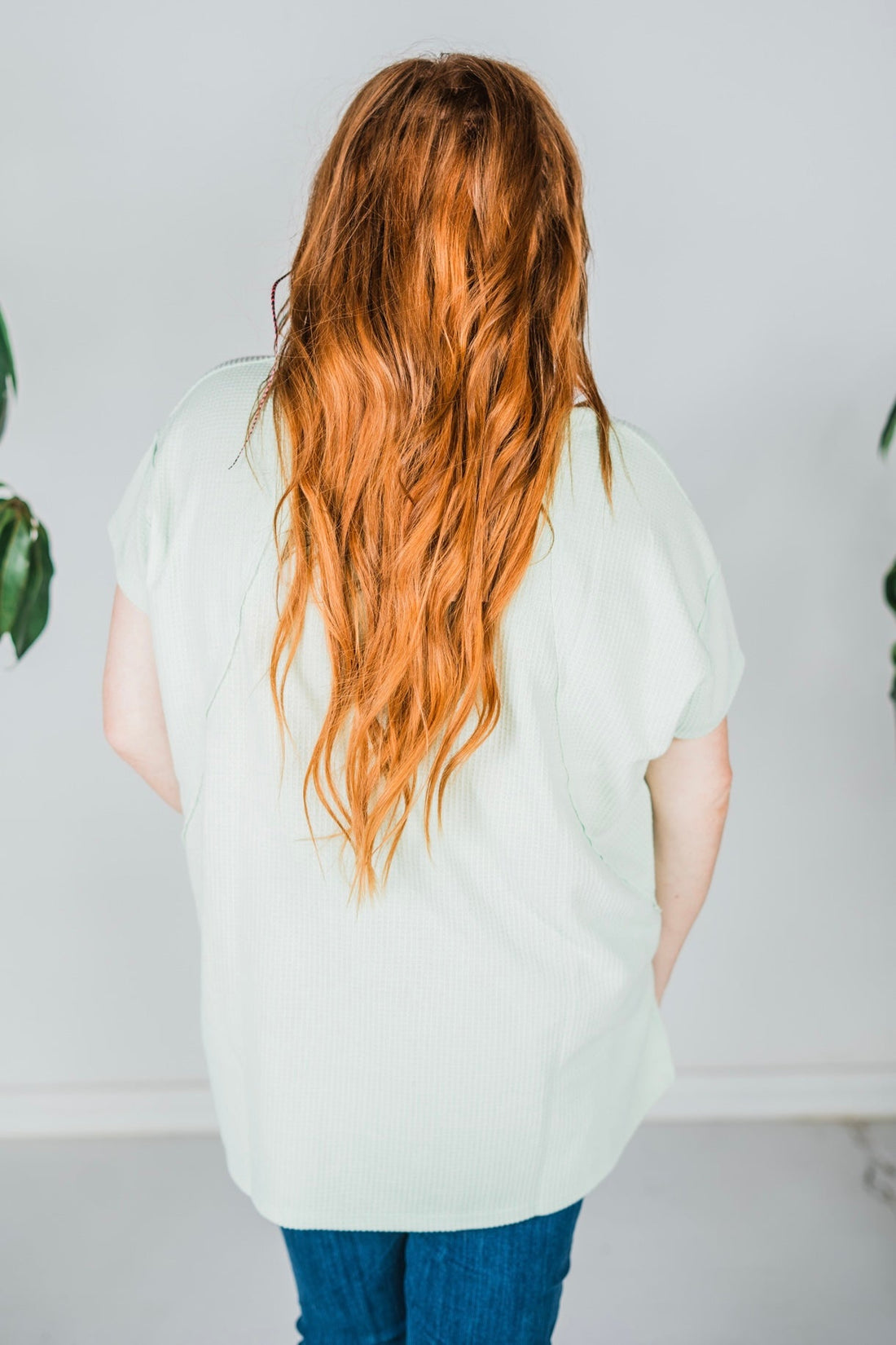 Sage Short Sleeve Hi - Low Tunic Top - Whiskey Skies - ANDREE BY UNIT