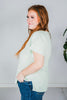 Sage Short Sleeve Waffle Tunic Top - Whiskey Skies - ANDREE BY UNIT