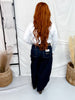 Saige Denim Open Side Barrel Leg Jeans - Whiskey Skies - SAIGE DENIM