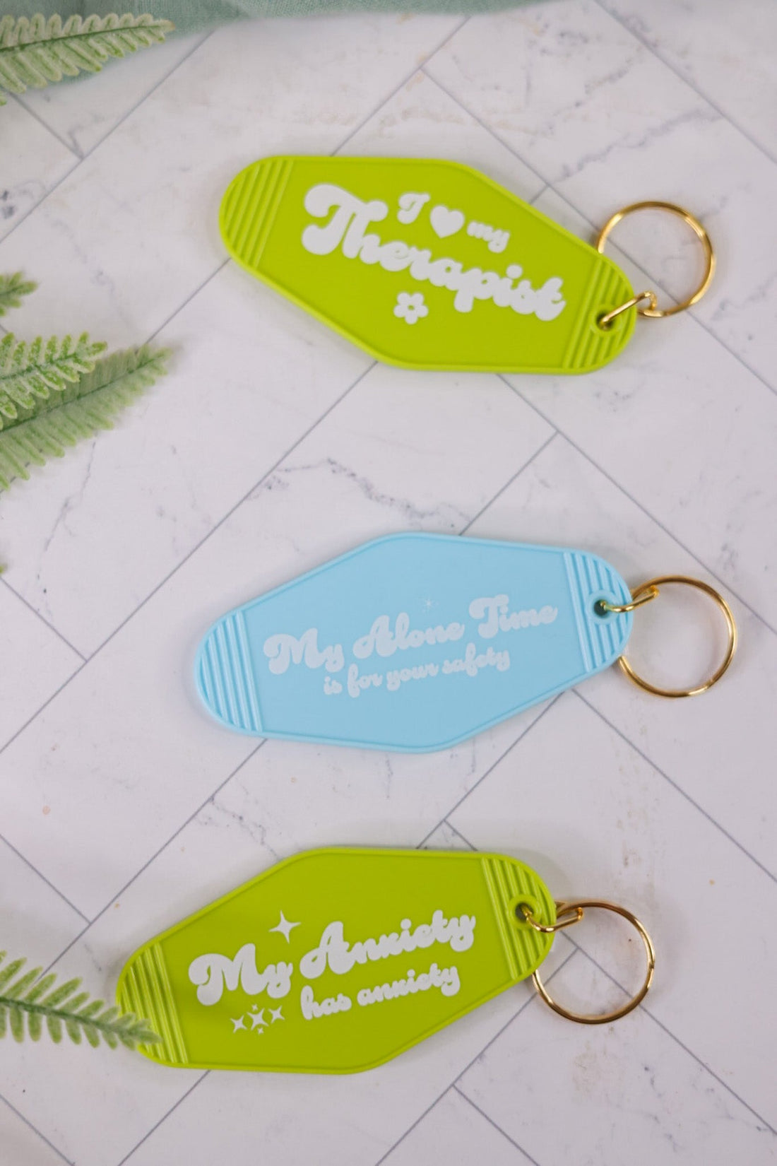 Salty Retro Motel Keychain (3 Styles) - Whiskey Skies - PAPERSALT