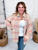 Sand & Lavender Plaid Shacket - Whiskey Skies - WHITE BIRCH
